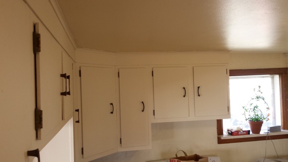 Newly painted Kitchen cabinets